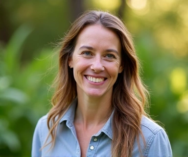 Professional portrait of sustainability director overseeing eco-friendly initiatives